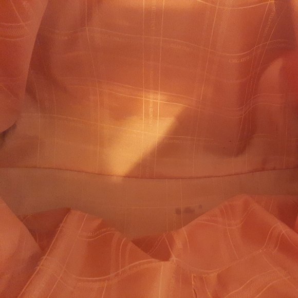 Orange Quilted Ellen Tracy Tote Bag Satchel Carry On Travel Case Weekender - Picture 9 of 12